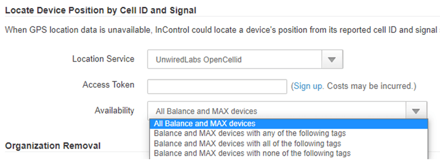 Locate Device Position by Cell ID and Signal